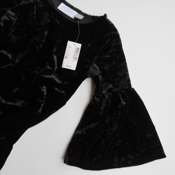 Bell Sleeved Black Dress by Children's Place - Picture 2 of 5